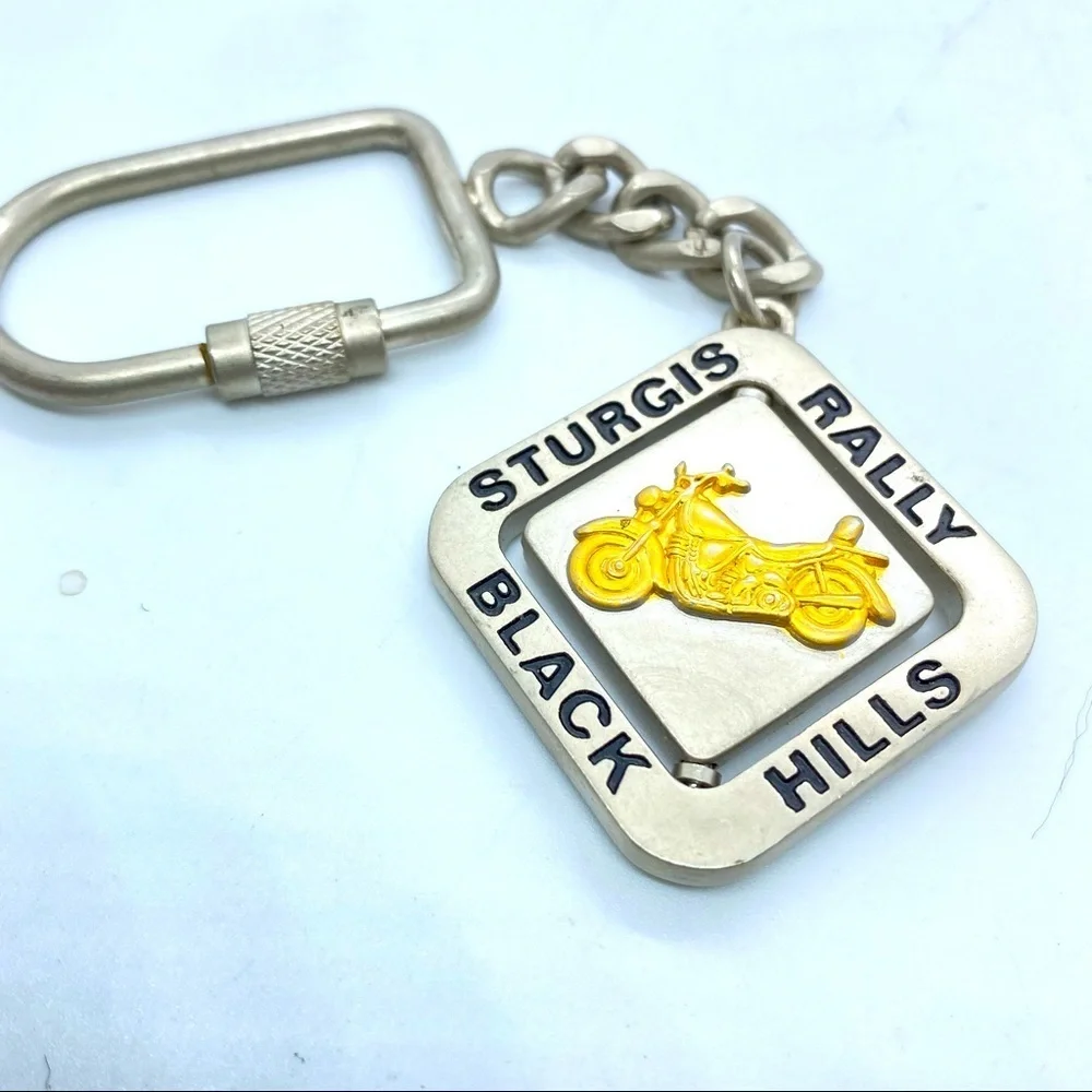 Sturgis Rally Key Chain Souvenir Motorcycle Keychain Pewter